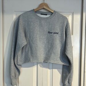 Brandy Melville New York Crop Sweatshirt